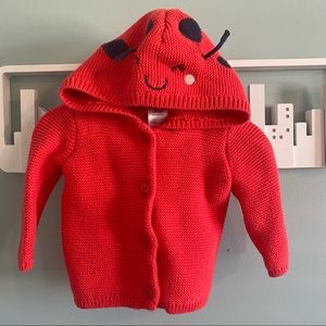 ⭐️3/$35⭐️ - Carter’s Baby Sweater with Bug Ears!